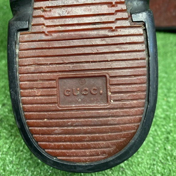 GUCCI Signature Mens Monogram Leather Sneaker Size 11 M Made Italy (No Insoles) - Picture 8 of 9